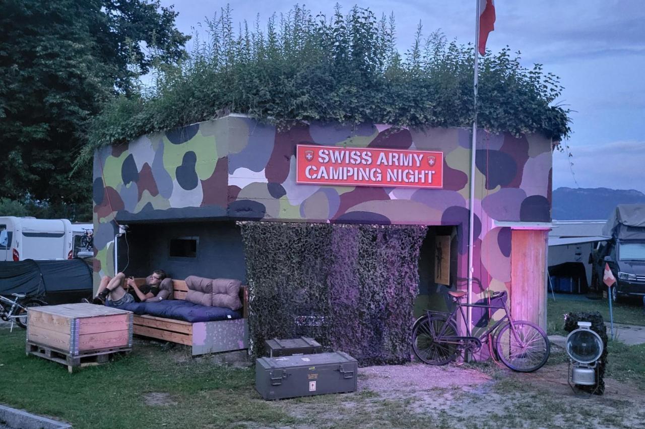Swiss Army Camping Night / Militaerbunker St. Margrethen Exterior foto